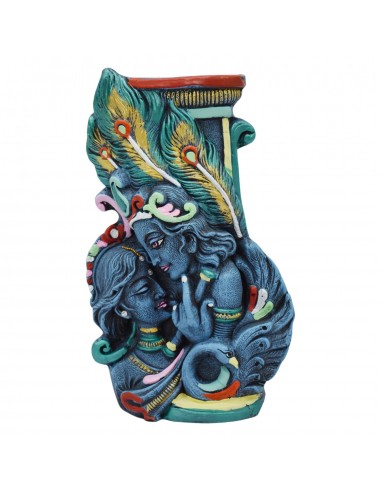 Flower pot Radha Krishna (1) - 10"